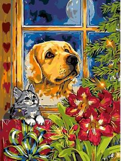 Картина по номерам Живопись по Номерам "В ожидании праздника", 30x40