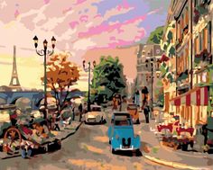 Картина по номерам Живопись по Номерам "Городская улица", 40x50