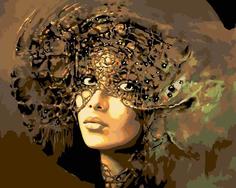 Картина по номерам Живопись по Номерам "Бронзовая маска", 40x50