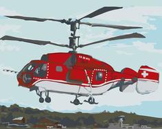 Картина по номерам Живопись по Номерам "Вертолет", 40x50