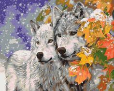 Картина по номерам Живопись по Номерам "Пара волков", 40x50
