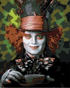 Картина по номерам Живопись по Номерам "Безумный Шляпник", 50x40