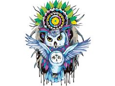 Картина по номерам Живопись по Номерам "Сова-защитница", 50x40