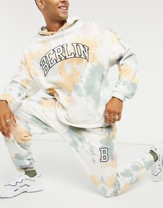 Джоггеры от комплекта с принтом тай-дай ASOS DESIGN-Мульти