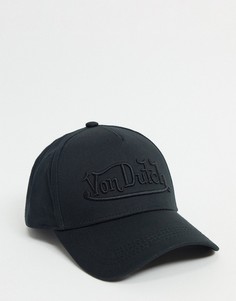 Черная кепка с логотипом Von Dutch-Черный