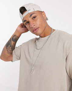 Коричневый свитшот с короткими рукавами Topman