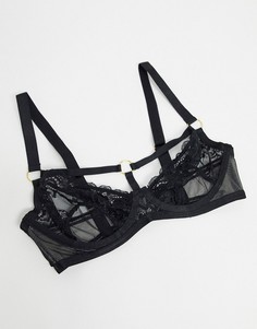 Кружевной бюстгальтер на косточках ASOS DESIGN Fuller Bust-Черный