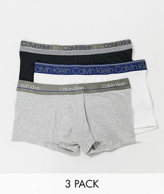 Набор из 3 боксеров-брифов из эластичного хлопка Calvin Klein-Мульти