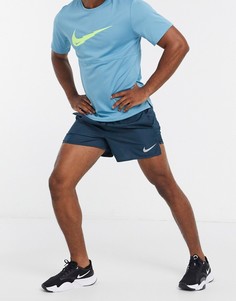 Темно-синие шорты Nike Running-Темно-синий