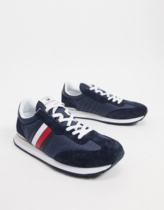 Темно-синие кроссовки с логотипом сбоку Tommy Hilfiger-Темно-синий