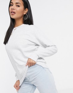 Свитшот из органического хлопка ASOS DESIGN-Белый
