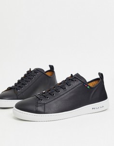 Черные кожаные кроссовки PS Paul Smith-Черный