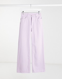 Широкие джинсы лавандового цвета из органического хлопка Monki-Фиолетовый