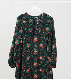 Платье с длинными рукавами и цветочным принтом Missguided Tall-Мульти