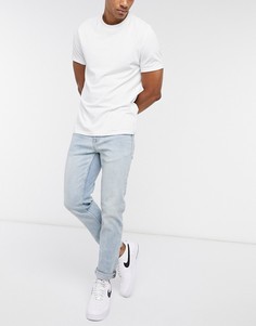 Голубые узкие джинсы Burton Menswear-Синий