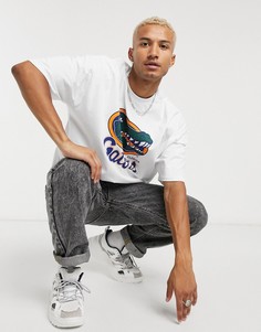Белая oversized-футболка с принтом ASOS DESIGN-Белый