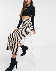 Юбка макси в полоску ASOS DESIGN-Мульти