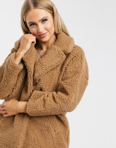 Бежевая куртка из искусственного меха I Saw It First-Бежевый