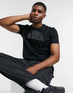 Черная футболка с логотипом ellesse-Черный