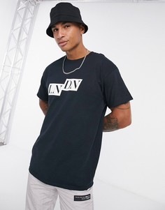 Черная футболка с принтом "London" Topman-Черный
