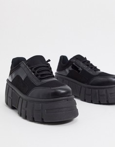 Черные кроссовки на массивной подошве ASOS DESIGN-Черный