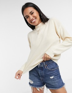 Джемпер с высоким воротом Brave Soul-Светло-бежевый