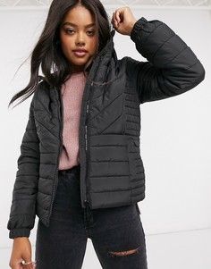 Легкий черный пуховик New Look