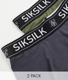 Комплект из 2 шорт-боксеров SikSilk-Мульти