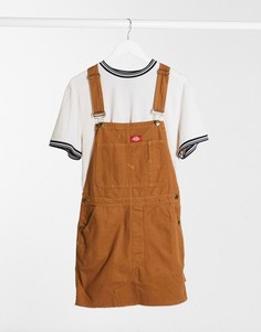 Коричневое джинсовое платье Dickies-Коричневый