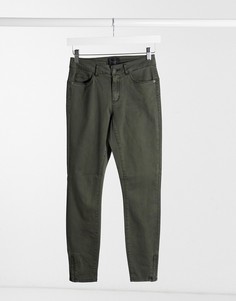 Темно-зеленые джинсы скинни Vero Moda-Зеленый