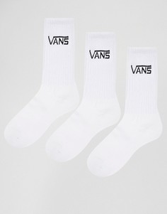 3 пары белых носков Vans Classic VXSEWHT-Белый