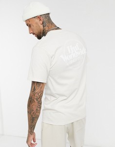 Кремовая футболка с логотипом HUF Issues-Кремовый
