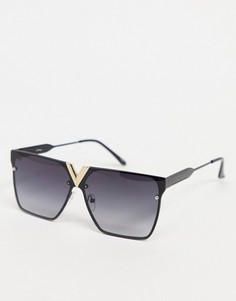Черные квадратные солнцезащитные очки Jeepers Peepers-Черный