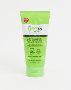 Скраб для кожи головы с успокаивающим действием Yes to Tea Tree-Бесцветный