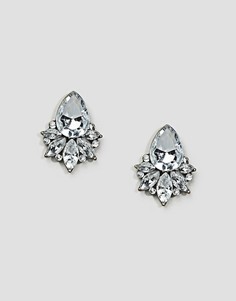 Серьги-гвоздики с камнями ASOS-Очистить
