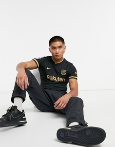 Черная футболка Nike Football FC Barcelona-Черный