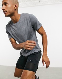 Серая футболка Nike Running Miler-Серый