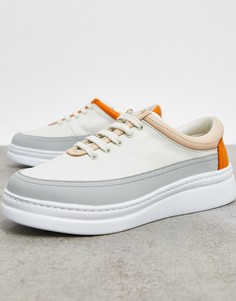 Белые кожаные кроссовки со вставками Camper-Белый