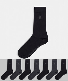 7 пар черных классических носков French Connection-Черный