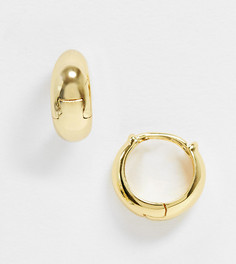 Серьги-кольца из позолоченного серебра Shashi-Золотой