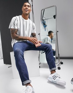 Белая футболка в полоску Topman-Белый