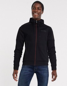 Худи на молнии BOSS Athleisure-Черный