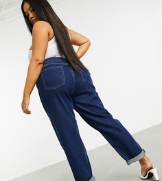 Джинсы в винтажном стиле с завышенной талией ASOS DESIGN Curve-Синий