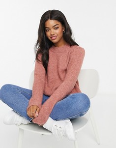 Розовый джемпер в стиле oversized с круглым вырезом ASOS DESIGN