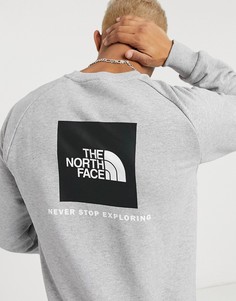 Серый свитшот с рукавами реглан и круглым вырезом The North Face