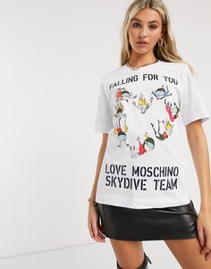 Белая футболка Love Moschino-Белый