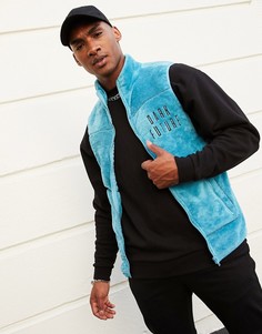 Ультрамягкий флисовый жилет с вышивкой на груди ASOS Dark Future-Синий