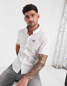 Белая рубашка классического кроя с длинными рукавами BOSS Athleisure-Белый