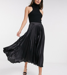 Черная юбка миди ASOS DESIGN Tall-Черный