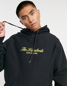 Худи черного цвета с надписью The Hundreds-Черный